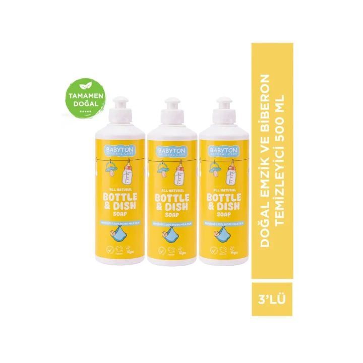 BABYTON Emzik Ve Biberon Temizleyici 3Lü Set 500 Ml