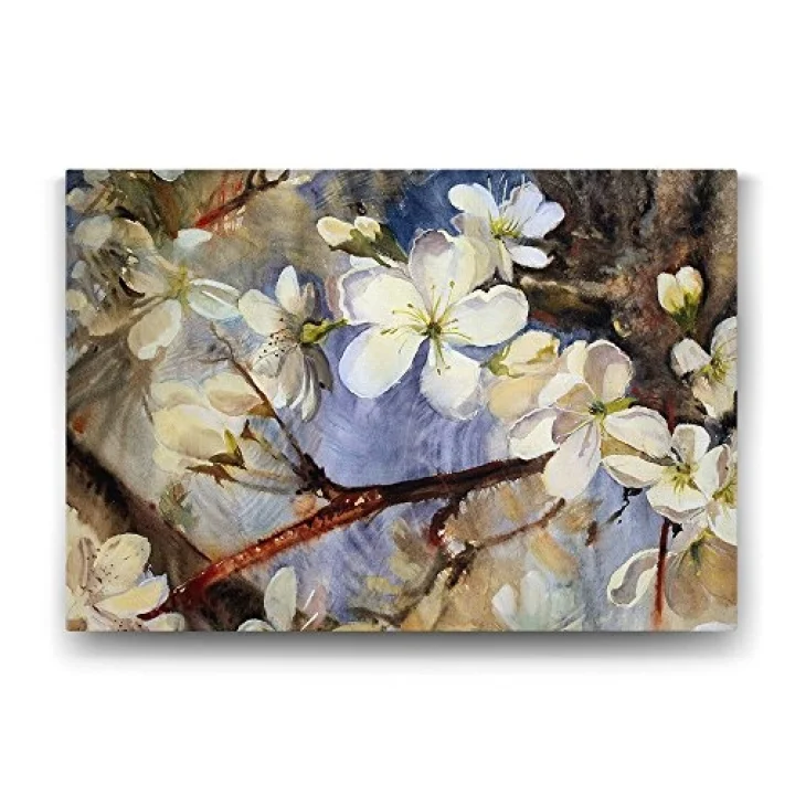 Badem Ağacı Retro Tablo - 125x80cm
