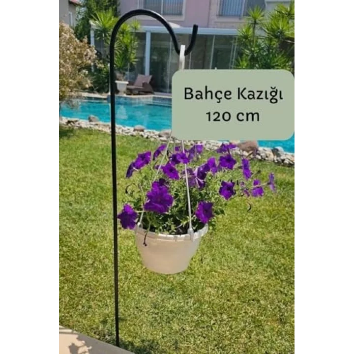 Bahçe Kazığı – Bahçe Direği İkili Set -Siyah 120 cm