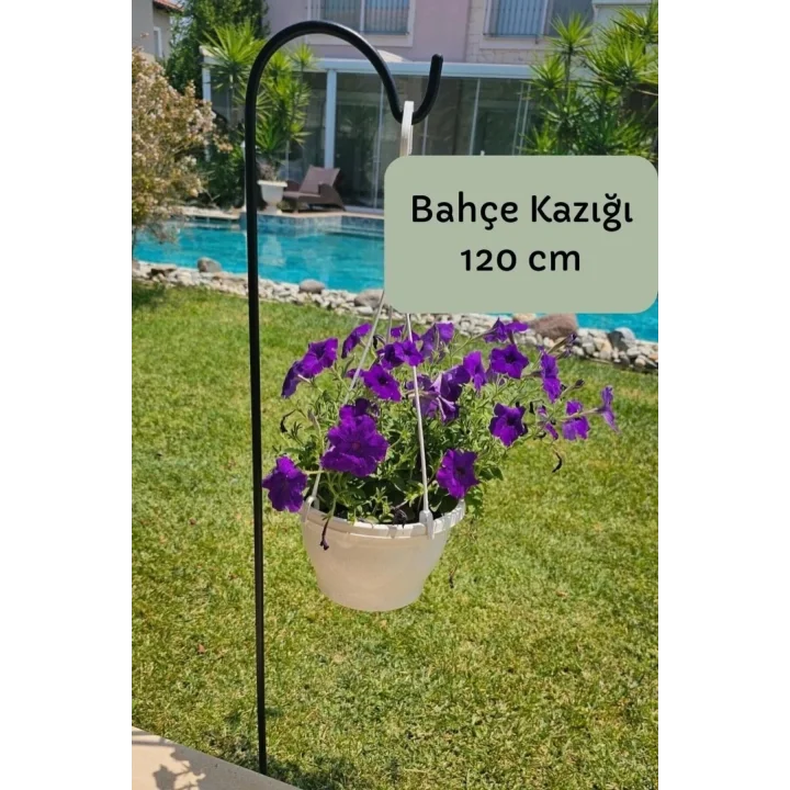 Bahçe Kazığı – Bahçe Direği İkili Set -Siyah 120 cm