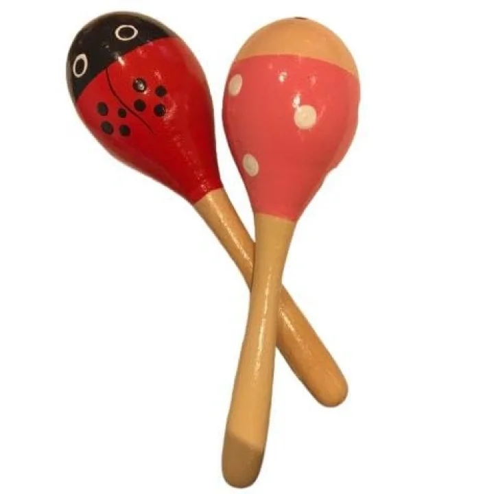 Bak Gel Al Renkli Ahsap Marakas