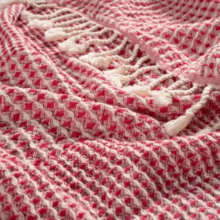 Baklan Fuşya Kıng Sıze Tencel Pike