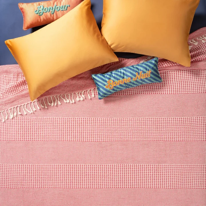 Baklan Fuşya Kıng Sıze Tencel Pike
