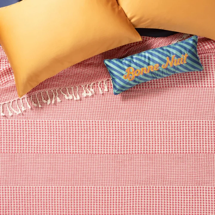 Baklan Fuşya Kıng Sıze Tencel Pike