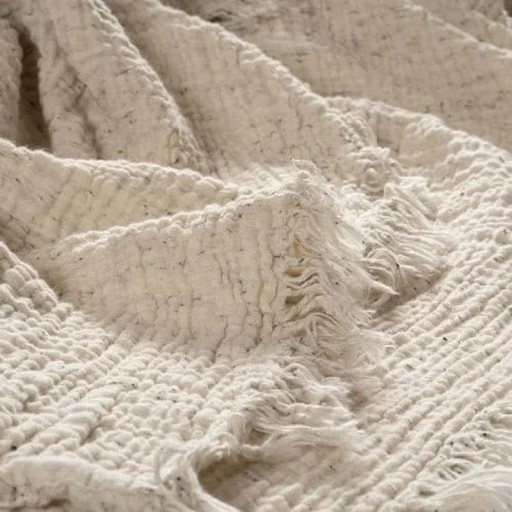 Baklan Natural Çift Kişilik Pamuk Pike