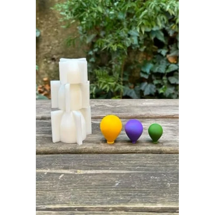 Balon Elips Set Silikon Mum Kalıpları