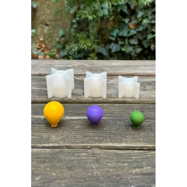 Balon Elips Set Silikon Mum Kalıpları