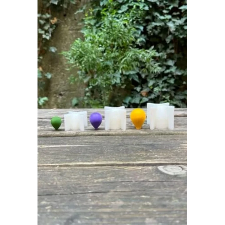 Balon Elips Set Silikon Mum Kalıpları