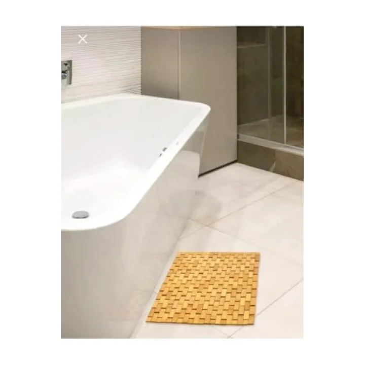 Bambu Banyo Paspası - Kaymaz Taban - Duş Paspası 40 x 60 cm