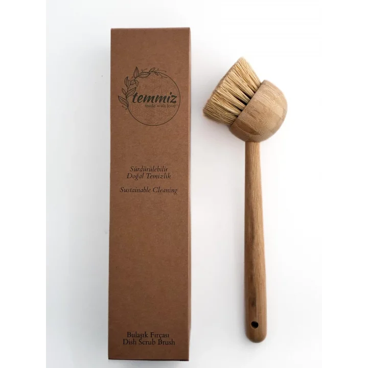 BAMBU BULAŞIK FIRÇASI SİSAL LİFLİ - TEMMİZ BAMBOO DISH BRUSH WITH SISAL FIBER