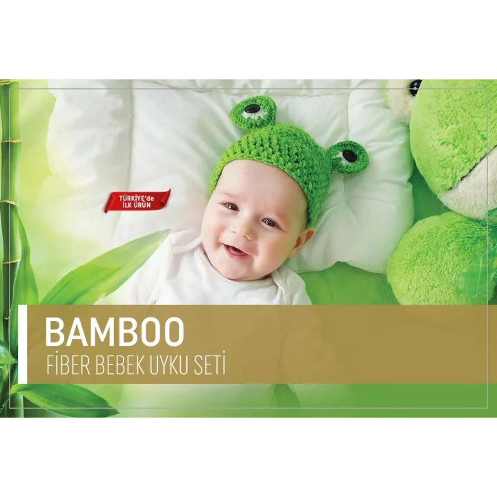 Bambu Fiber Bebek Yorgan Yastık Seti