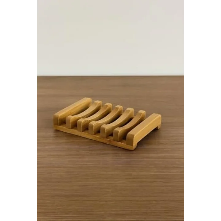 Bambu Sabun Standı, Bambu Sabunluk, Bambu Sabun Kutusu Bej