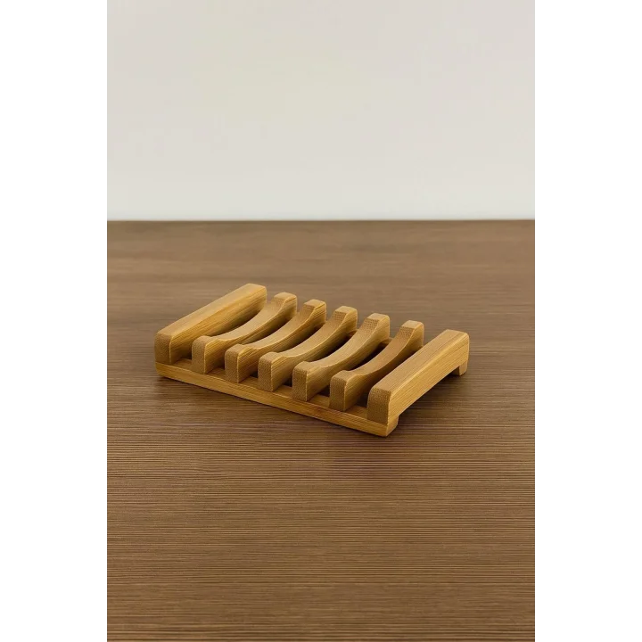 Bambu Sabun Standı, Bambu Sabunluk, Bambu Sabun Kutusu Bej
