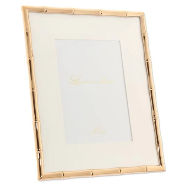 Bambu Tasarımlı Metal Çerçeve, 8x10, Mat 5x7, Altın