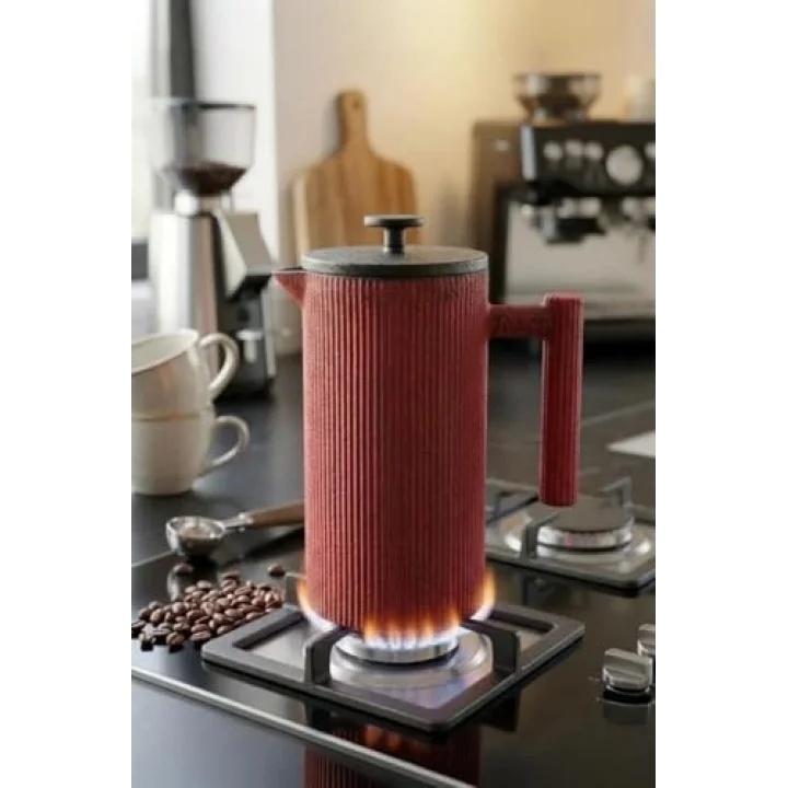 Bambum Linden Döküm French Press Kırmızı,8681734460074