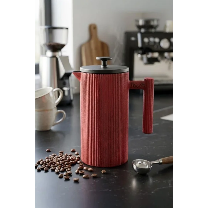 Bambum Linden Döküm French Press Kırmızı,8681734460074