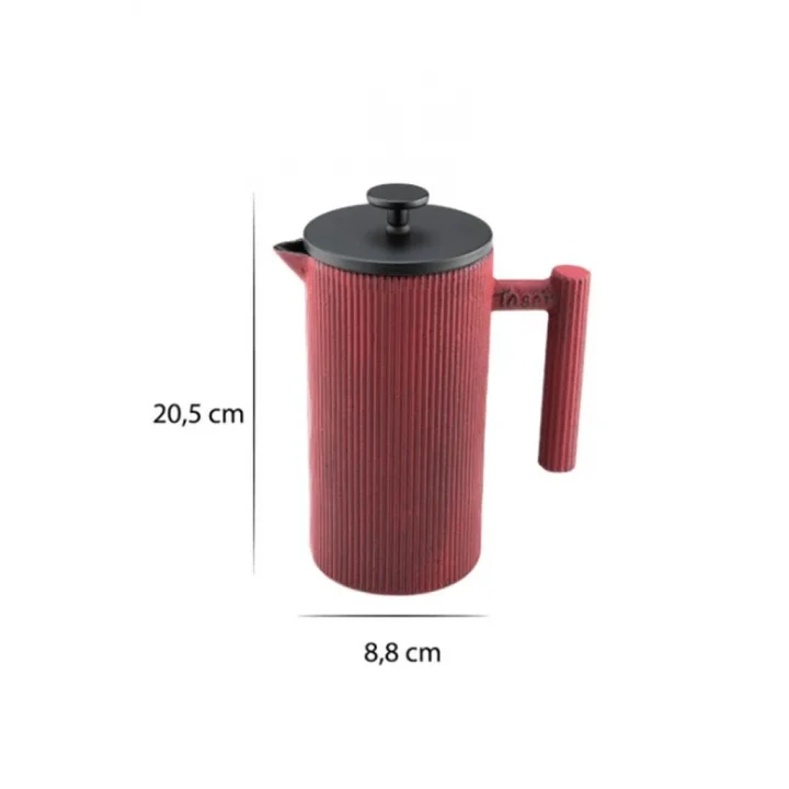 Bambum Linden Döküm French Press Kırmızı,8681734460074