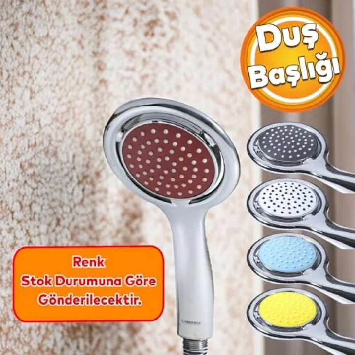 Banyo Aksesuar Duş Telefon Başlığı Yuvarlak Renk Seçenekli Klasik El Başlık