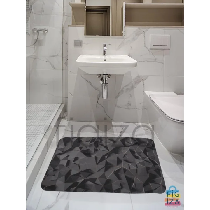 Banyo Paspası Süper Su Emici Kaymaz Tabanlı Paspas Lavabo Paspası (60 * 40cm)