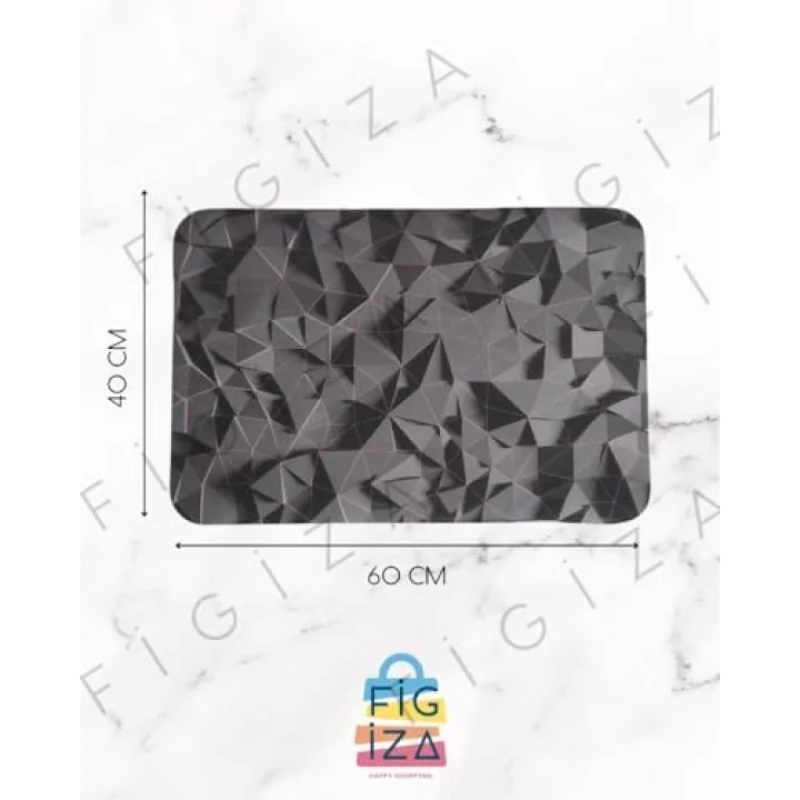 Banyo Paspası Süper Su Emici Kaymaz Tabanlı Paspas Lavabo Paspası (60 * 40cm)