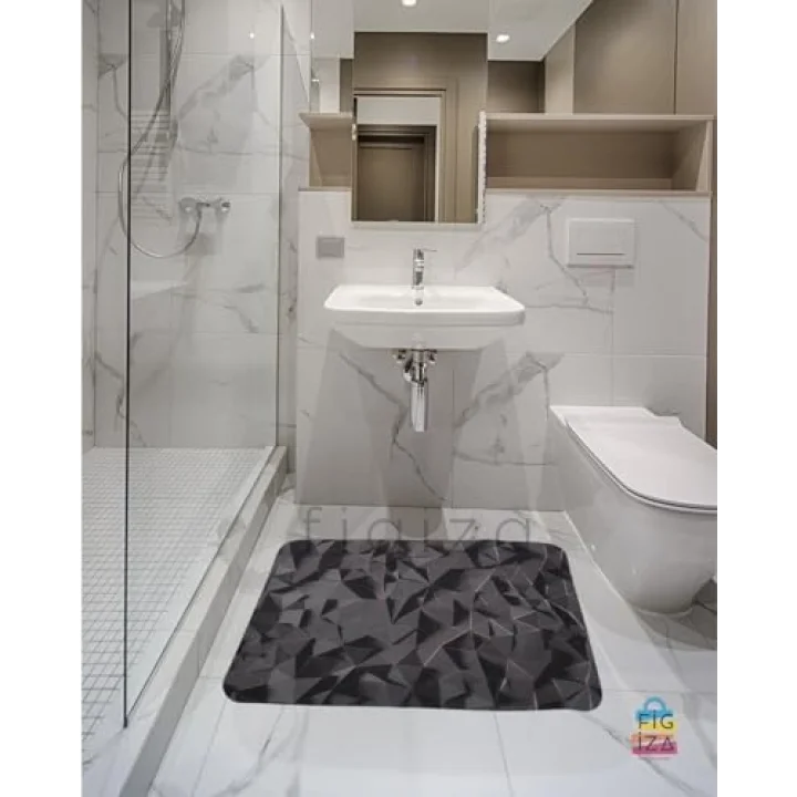 Banyo Paspası Süper Su Emici Kaymaz Tabanlı Paspas Lavabo Paspası (60 * 40cm)