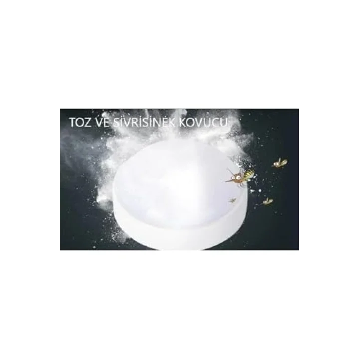 Banyo Tavan Lambası Artos 20w Yuvarlak Beyaz Balkon Lambası 6400k Beyaz Led Işık Teras Duvar Lambası (Beyaz)