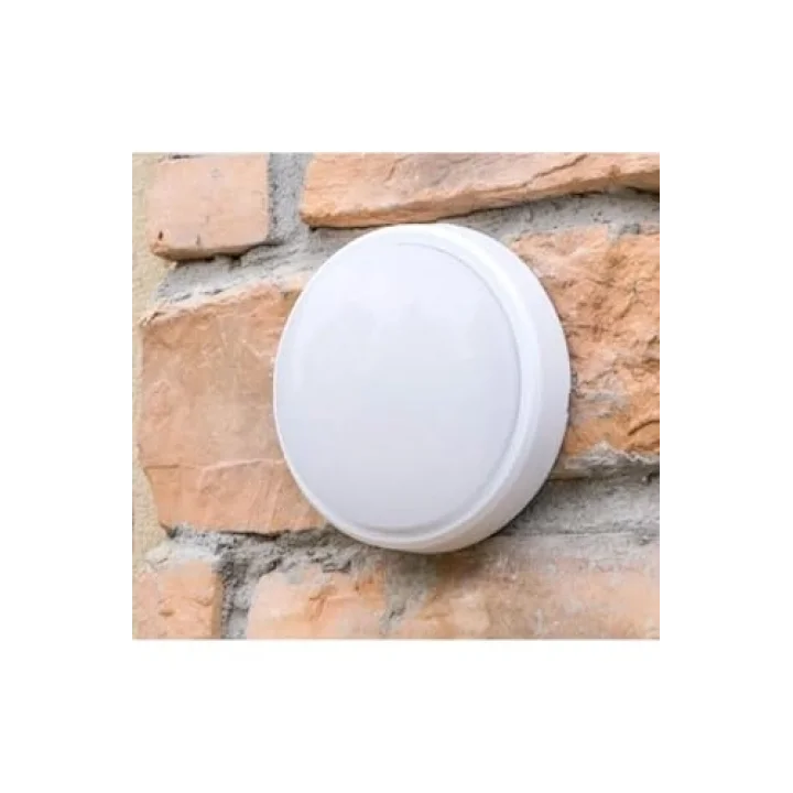 Banyo Tavan Lambası Artos 20w Yuvarlak Beyaz Balkon Lambası 6400k Beyaz Led Işık Teras Duvar Lambası (Beyaz)