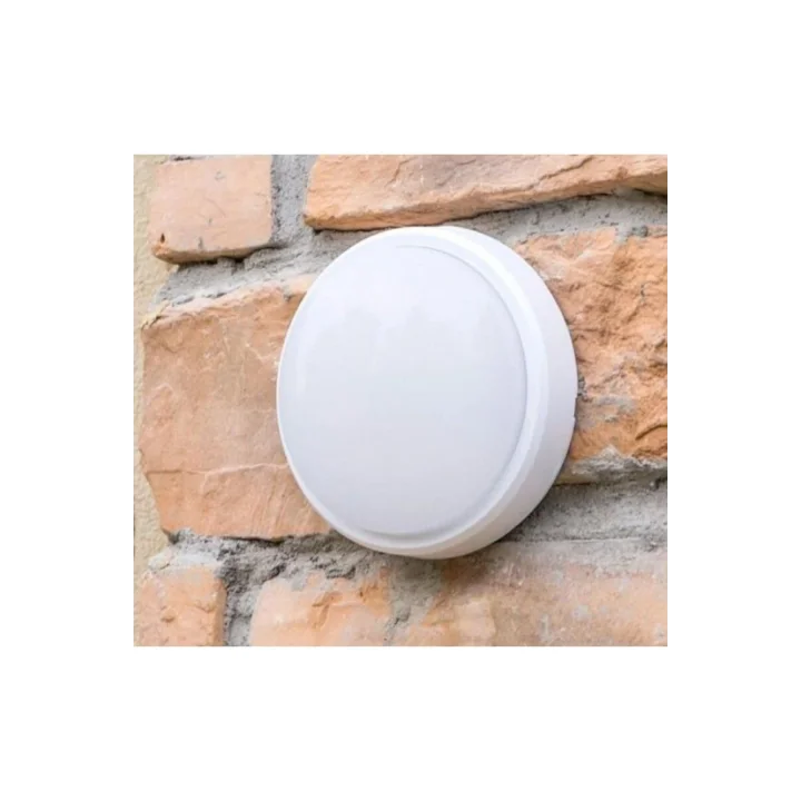 Banyo Tavan Lambası Artos 20w Yuvarlak Beyaz Balkon Lambası 6400k Beyaz Led Işık Teras Duvar Lambası (Beyaz)