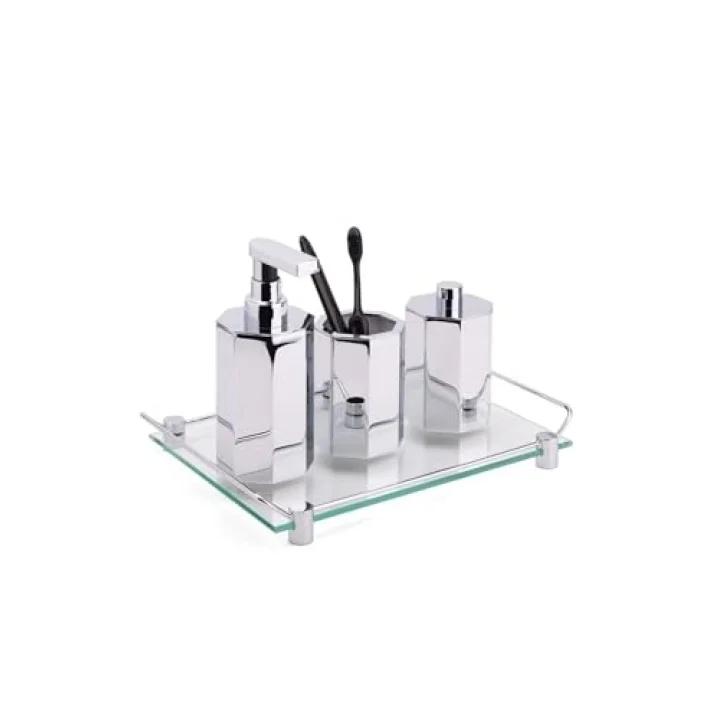 Banyo Tepsisi Cam/Krom 36X209X313 Mm