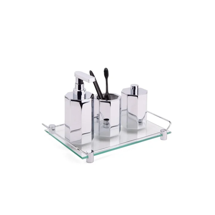 Banyo Tepsisi Cam/Krom 36X209X313 Mm