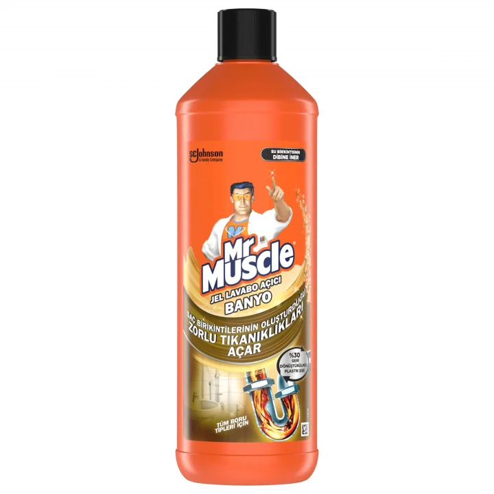 Banyo Tüm Boru Tipleri için Jel Lavabo Açıcı 1000 mL