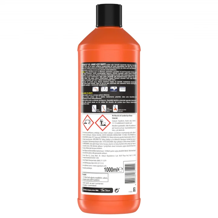 Banyo Tüm Boru Tipleri için Jel Lavabo Açıcı 1000 mL