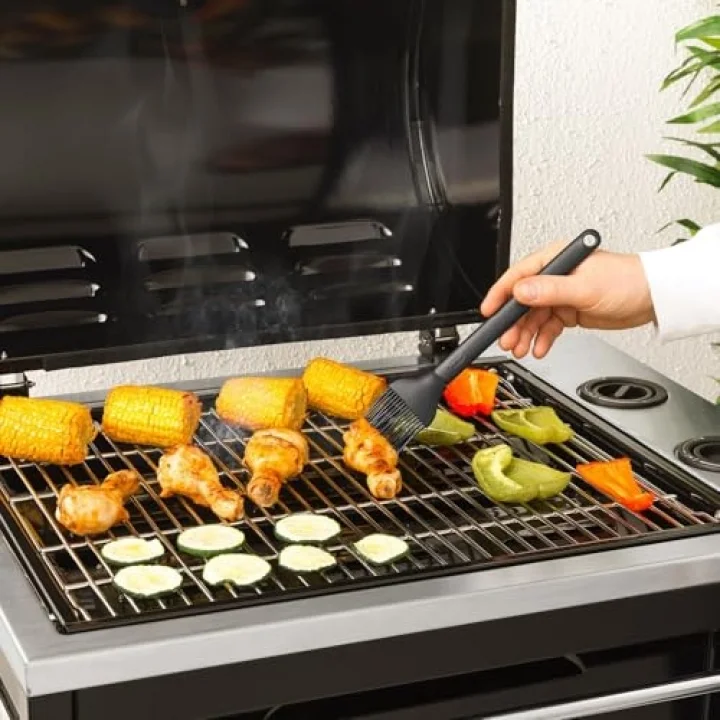Barbekü fırçası, siyah, silikon