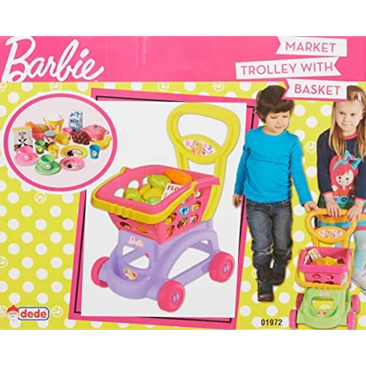 Barbie Sepetli Market Arabası