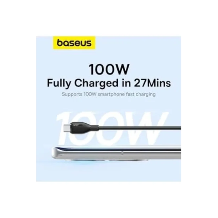 Baseus Pudding Hızlı Şarj Özellikli Type-C to Type-C 100W Kablo 1.2m