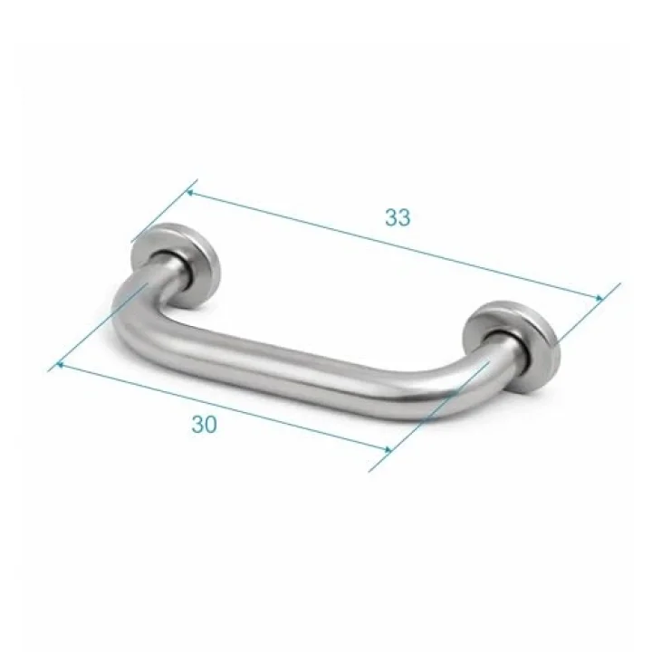 Basic Tutunma Barı 30 cm Paslanmaz Çelik 32 mm Banyo Engelli Tutamağı