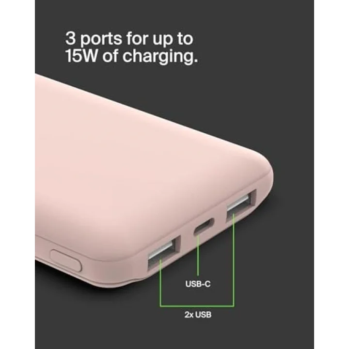 BATTERIE EXTERNE 10K - RoseBatterie externe 10K gül