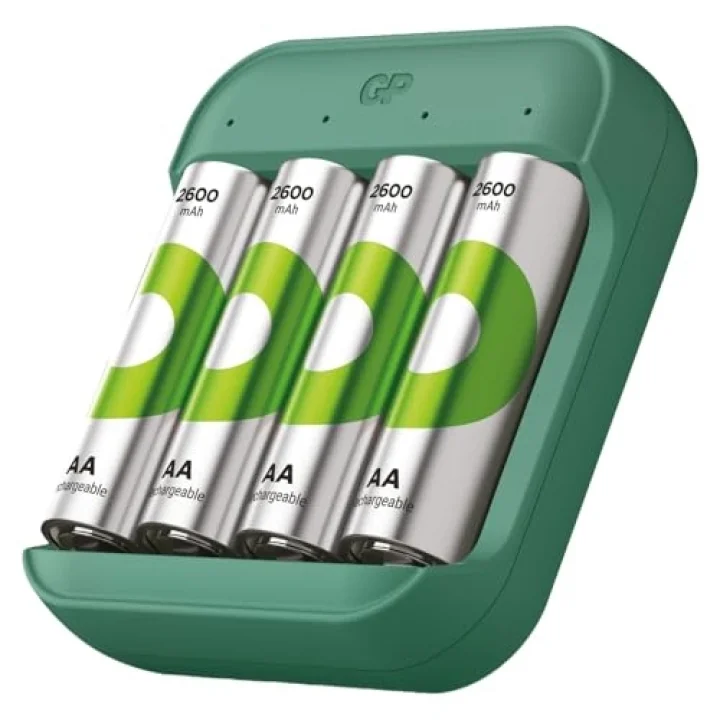 Batteries B423 USB Pil Şarj Cihazı 4 Adet 2600 AA Kalem Pilli Set