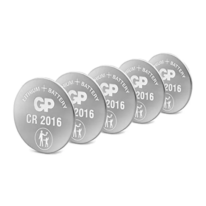Batteries Cr2016 2016 Boy Lityum Düğme Pil, 3 Volt, 5Li Kart