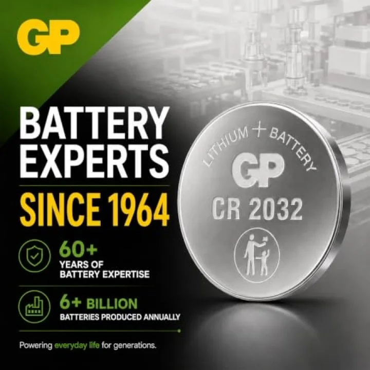 Batteries Cr2032, 5Li Kart, Lityum Düğme Pil, 3 Volt