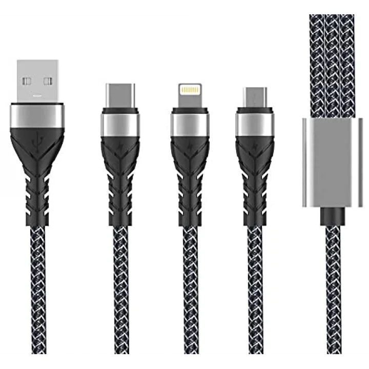 Bax 3 in 1 Usb Kablo 1.2M Siyah