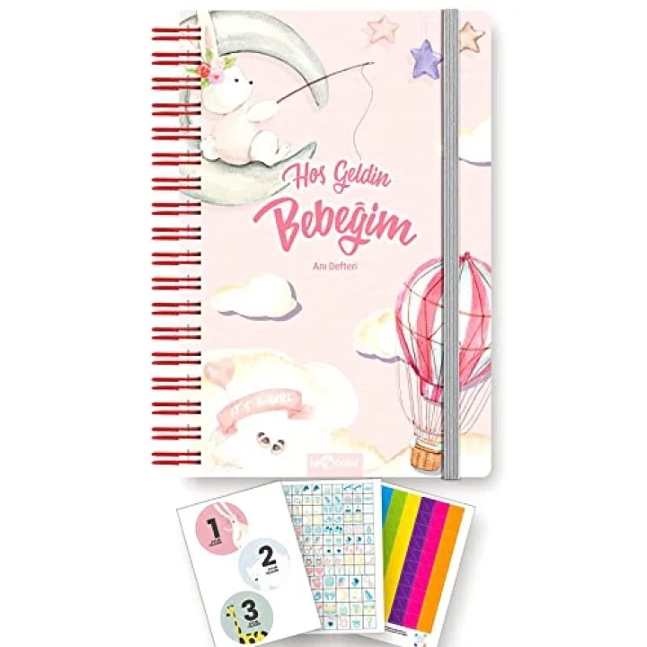 Bebek Anı ve Anne Hamile Albümü Kız+ 241 Sticker