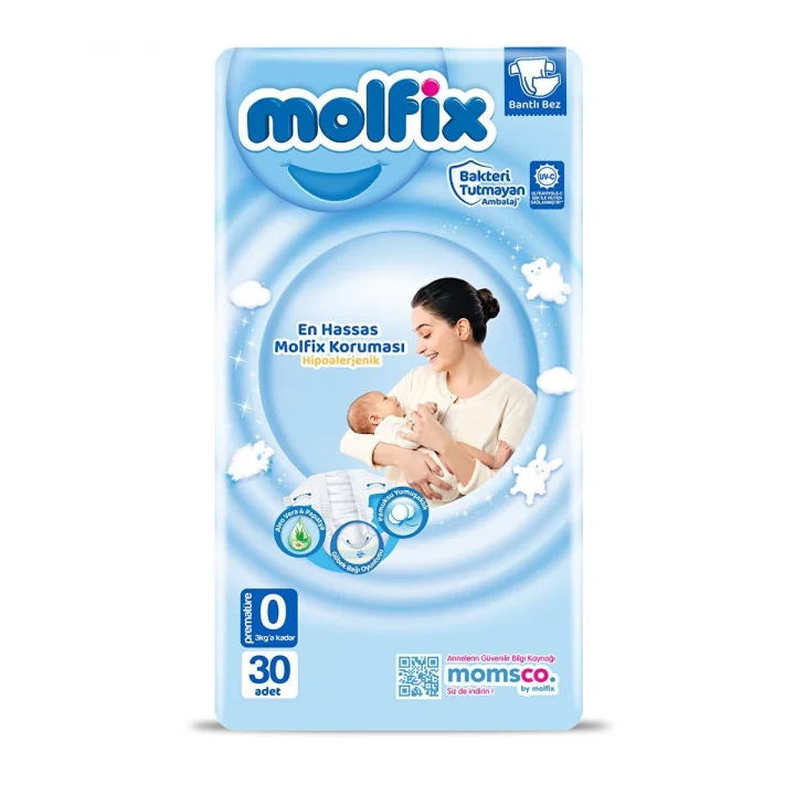 Bebek Bezi 3D Premature Ekonomik 30 Adet