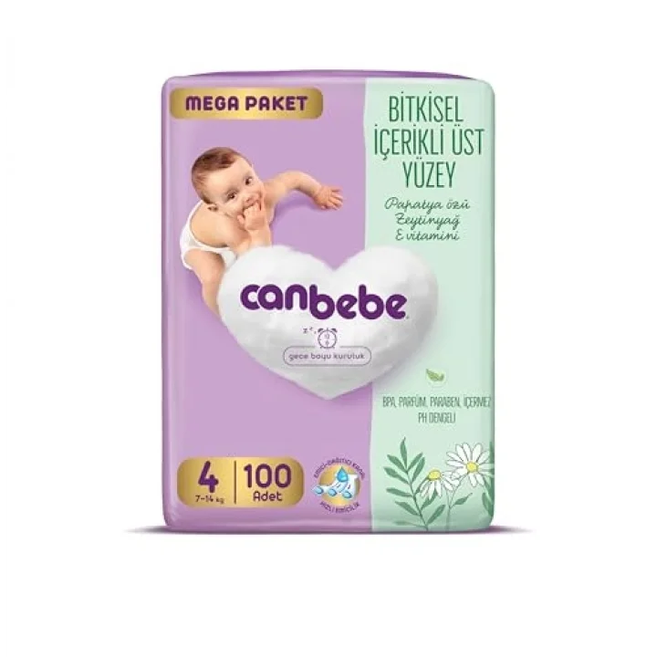 Bebek Bezi 4 Beden (7-14 kg) 100 Adet