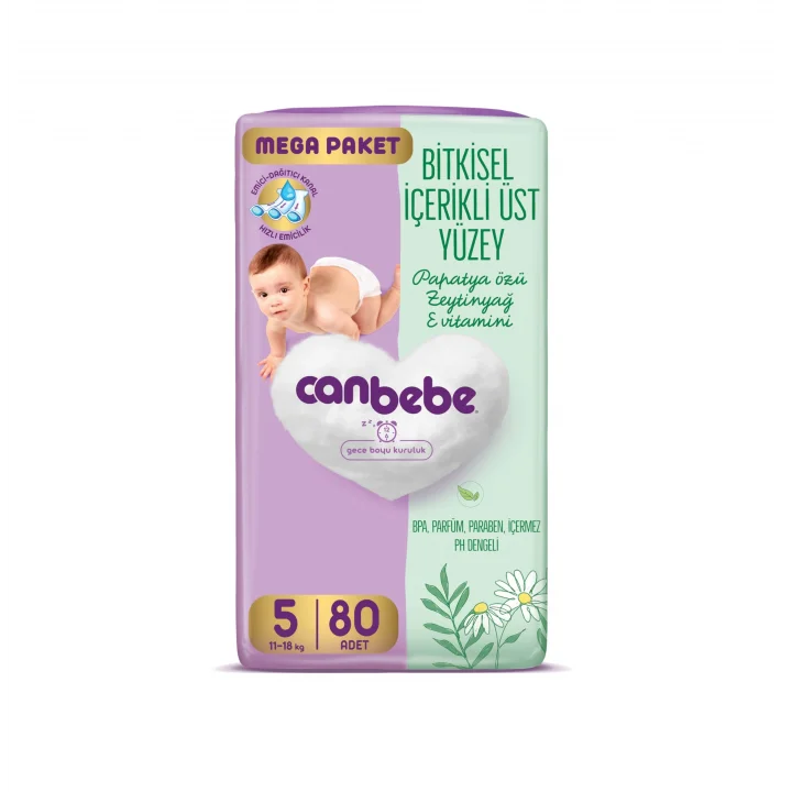 Bebek Bezi 5 Beden (11-18 kg) 80 Adet