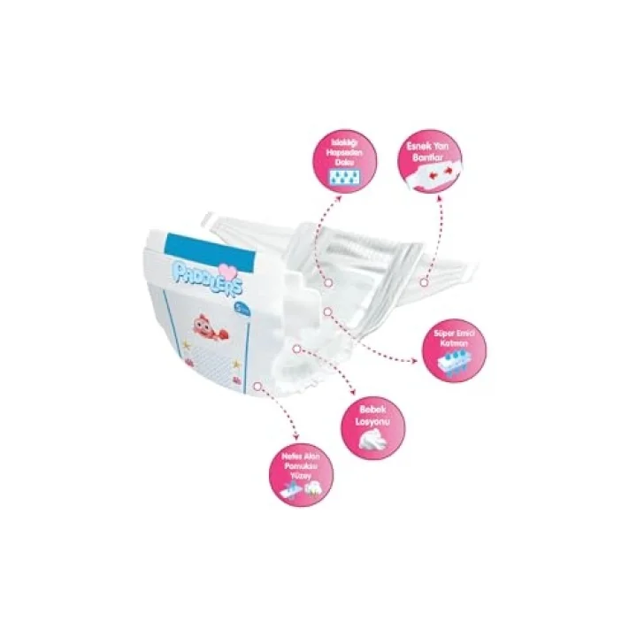 Bebek Bezi 5 Numara Junior (11-18 Kg) 52 Adet – Jumbo Paket