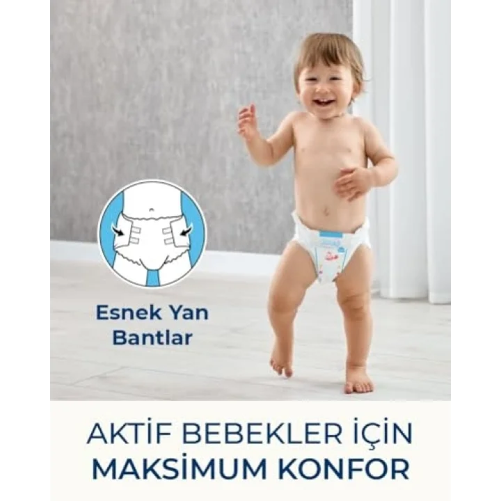 Bebek Bezi 7 Numara XX-Large (20-30 Kg) 128 Adet – Ekstra Jumbo Set