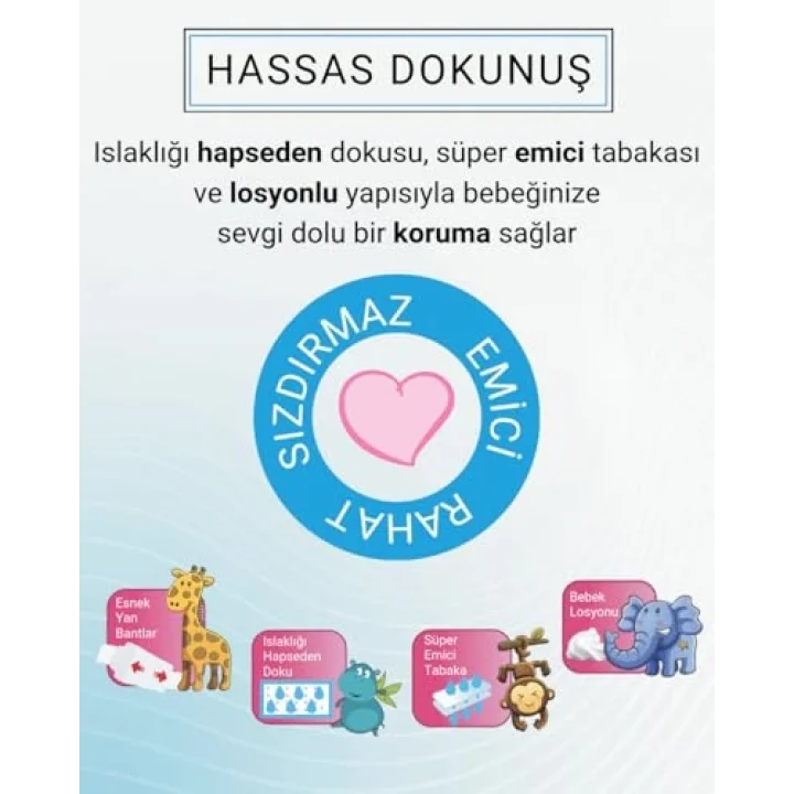 Bebek Bezi 7 Numara XX-Large (20-30 Kg) 72 Adet – Aylık Paket, Yüksek Emicilik