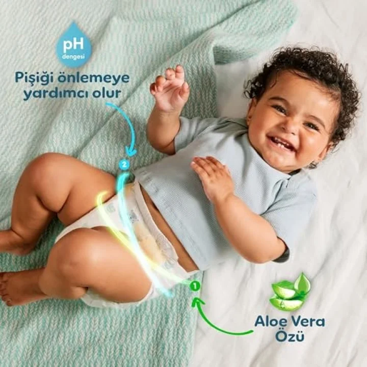 Bebek Bezi Aktif Bebek Mega Fırsat Paketi 6 Beden 76 Adet