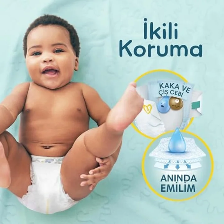 Bebek Bezi Premium Care 1 Numara 70 Adet Yenidoğan Ekonomik Paket